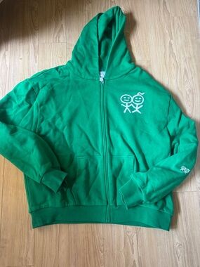 Urban Sophistication Stolen Zip Hoodie in Green